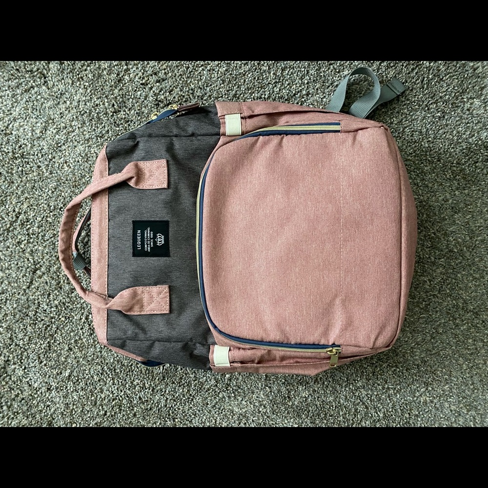 Brand New!! LEQUEEN Diaper Bag Backpack
